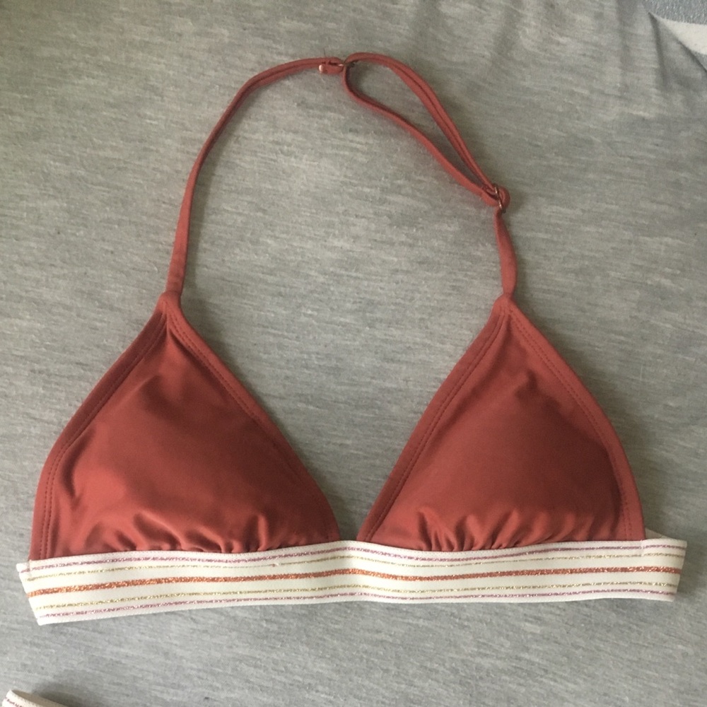 Burnt Orange Size Medium Bikini swimsuit